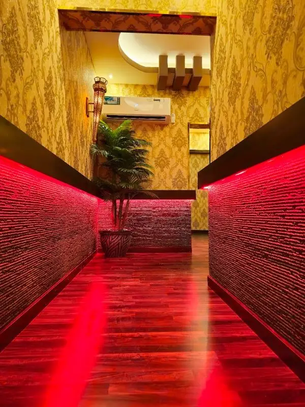 Chameli Spa Ajman environment interior — warm ambience corridor