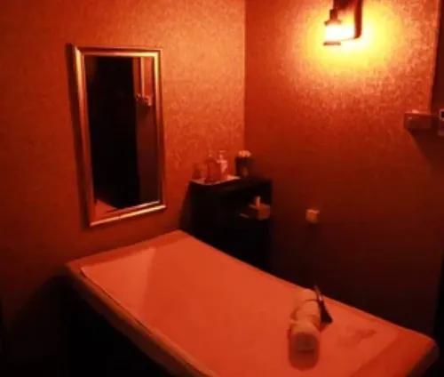 Private massage treatment room at Chameli Spa Ajman