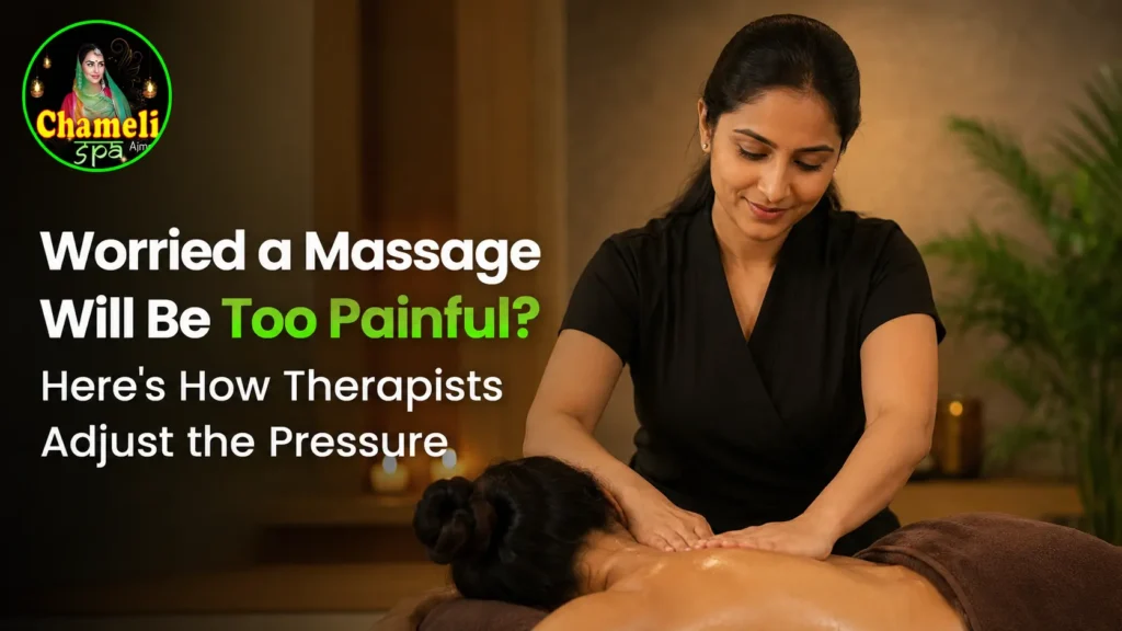 Close-up of therapist hands applying gentle massage pressure