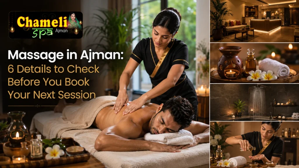 Therapist giving a deep tissue massage in Ajman