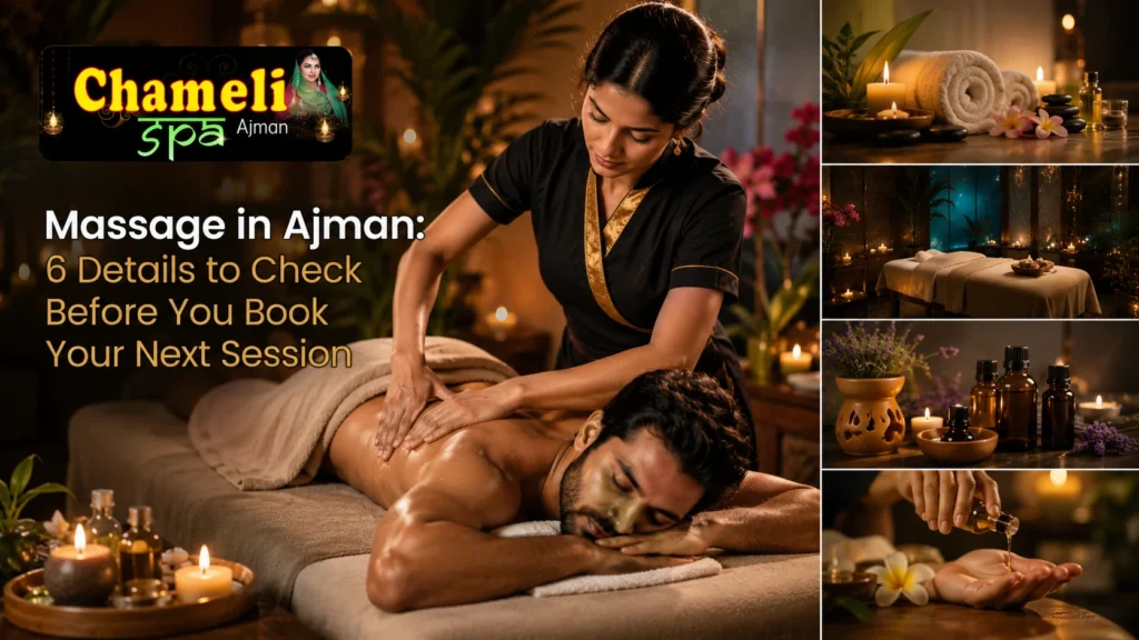 Chameli Spa entrance in Al Rashidiya 2, Ajman