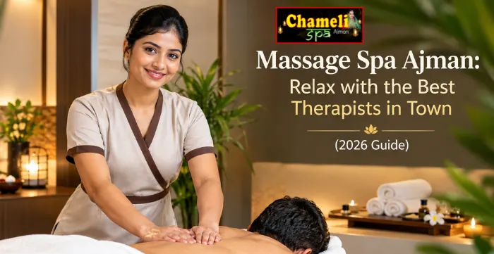 Thai massage Ajman session with a certified Thai therapist stretching a guest